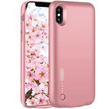 Husa Baterie Ultraslim iPhone X, iUni Joyroom 3500mAh, Rose Gold